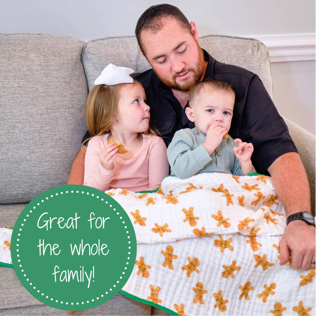 Not My Gumdrop Buttons Baby Toddler Muslin Quilt