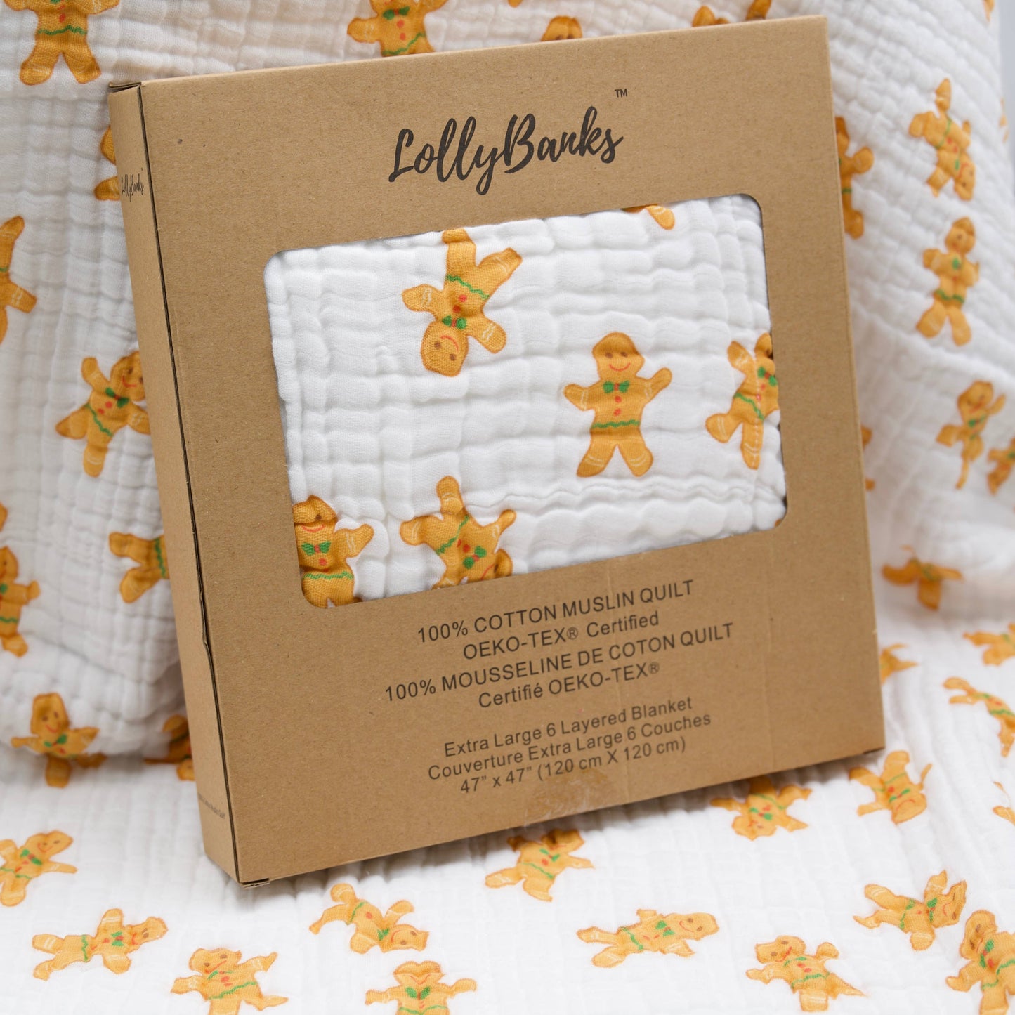 Not My Gumdrop Buttons Baby Toddler Muslin Quilt