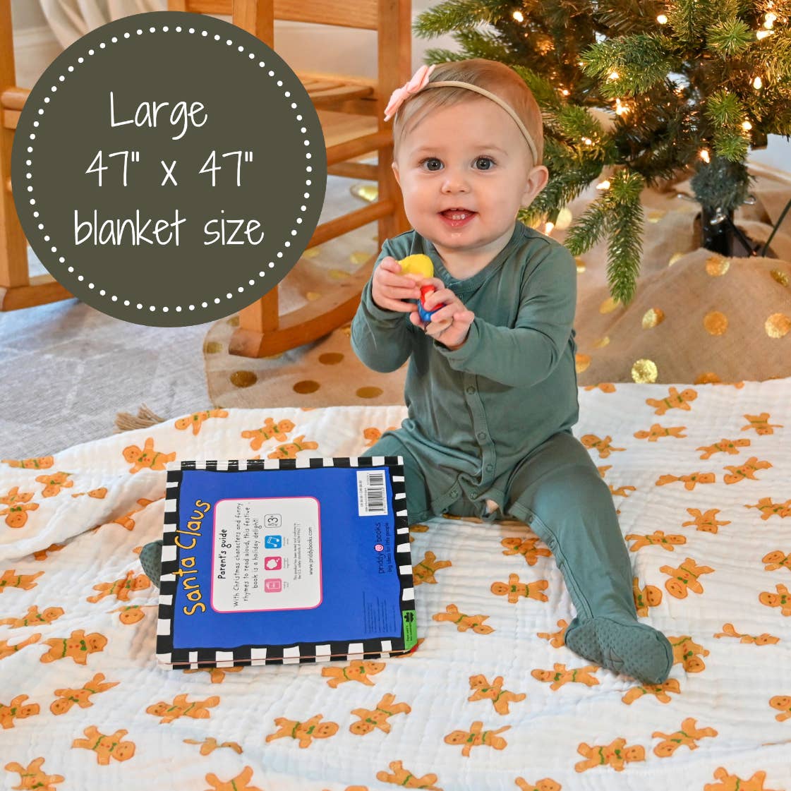 Not My Gumdrop Buttons Baby Toddler Muslin Quilt