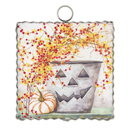 Mini Jack-O-Lantern Bucket Print