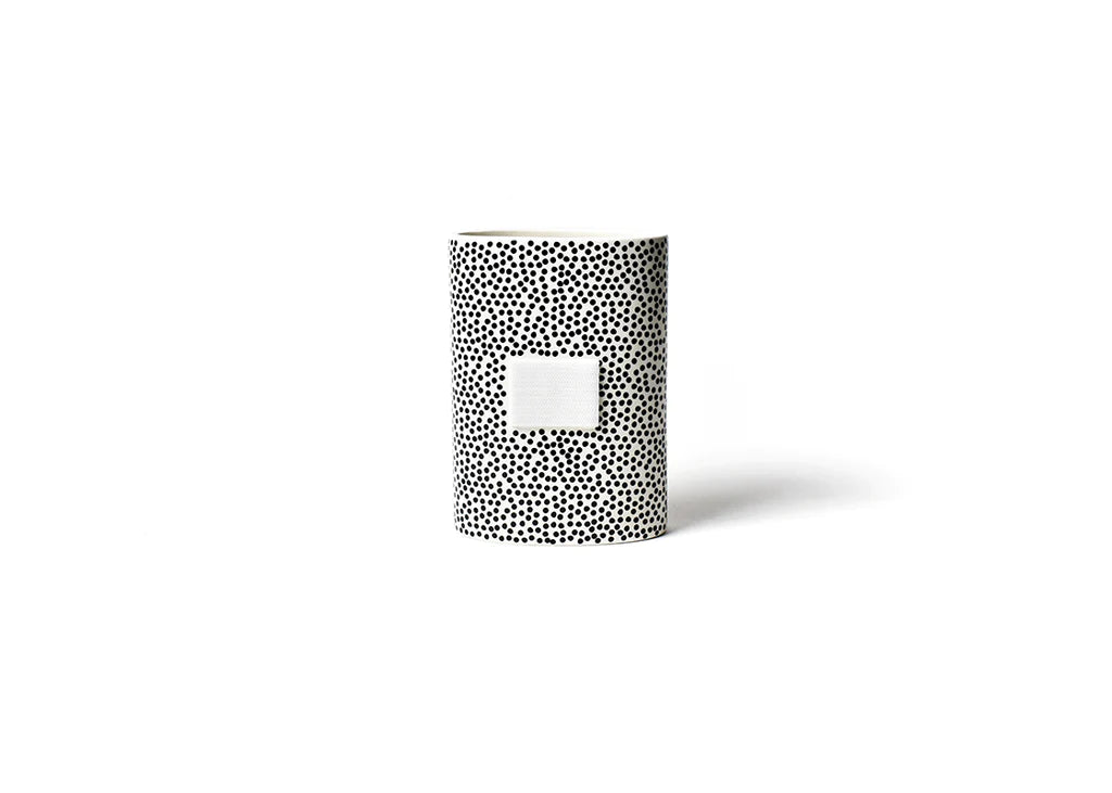 Black Small Dot Mini Vase