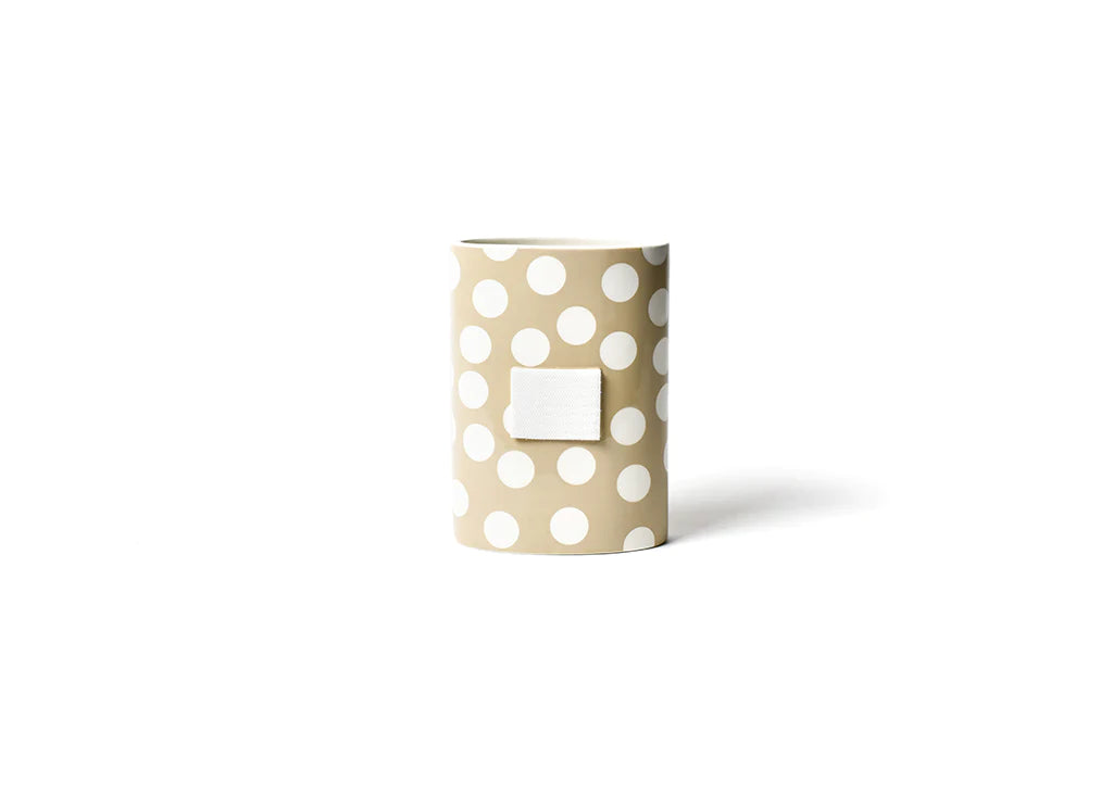 Neutral Dot Mini Vase