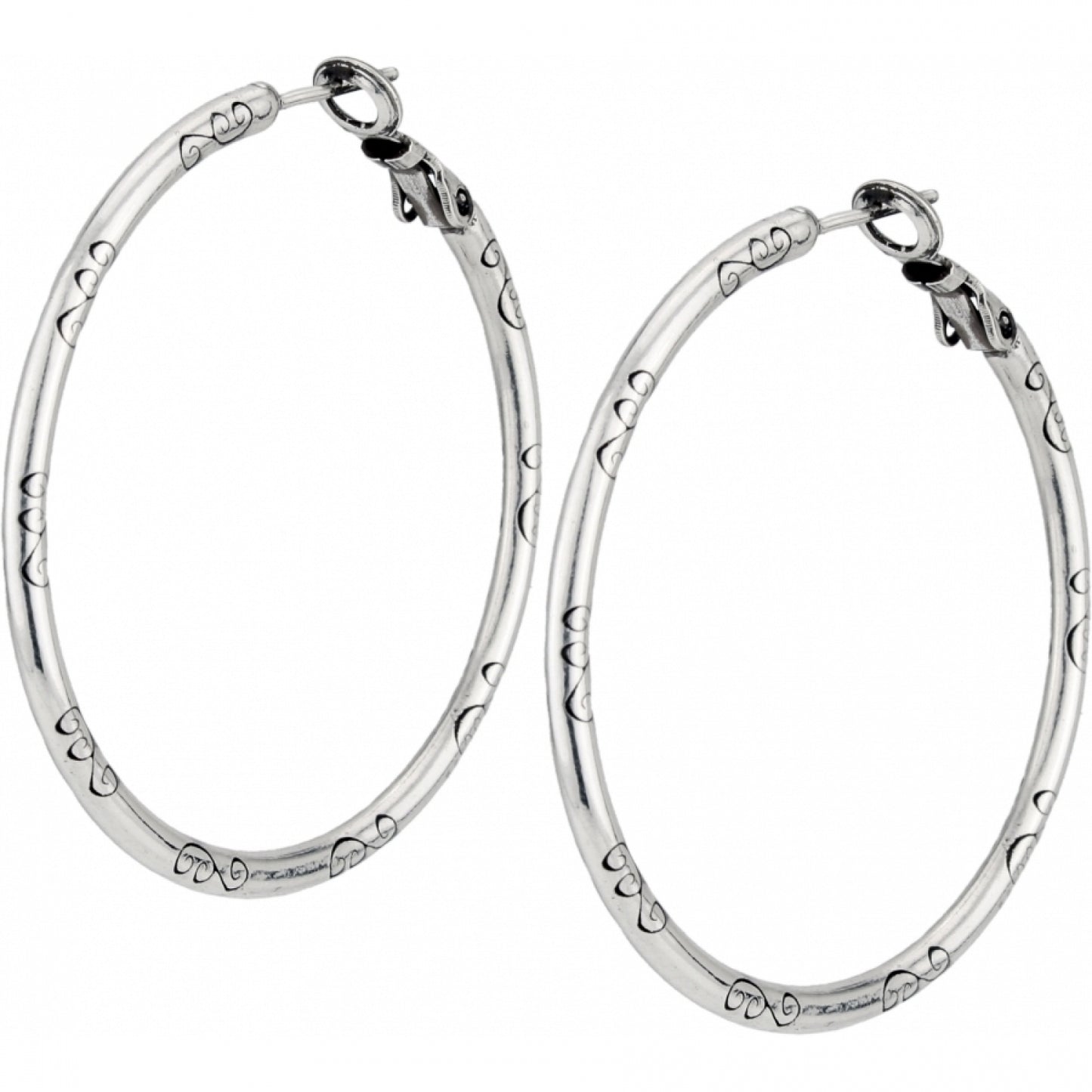 Large Earring Charm Hoops