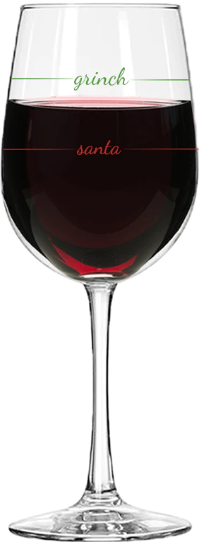 Grinch Wine Glass