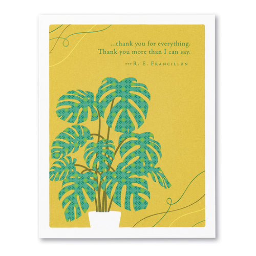 Thank You Card - thank you for everything