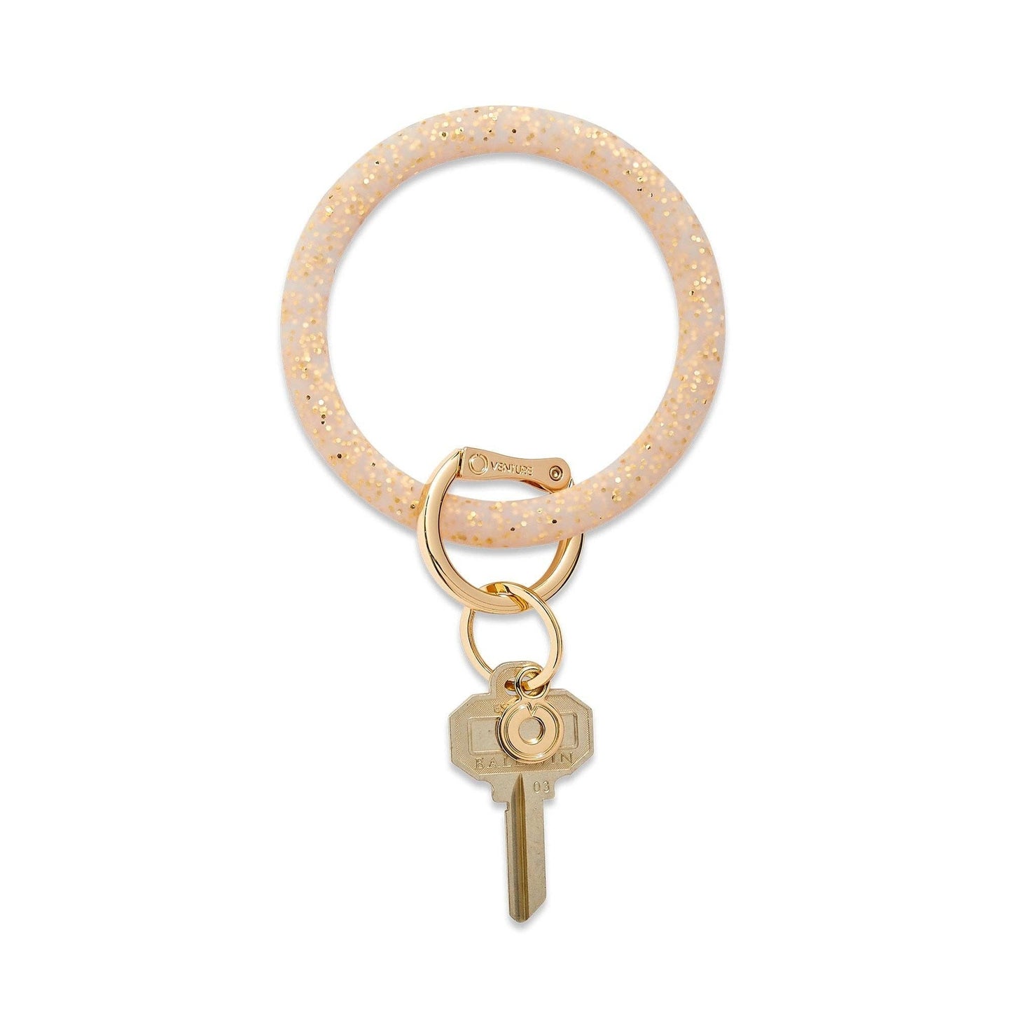 Oventure - Silicone Big O® Key Ring - Gold Rush Confetti