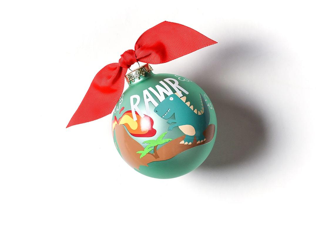 Dinosaur Glass Ornament