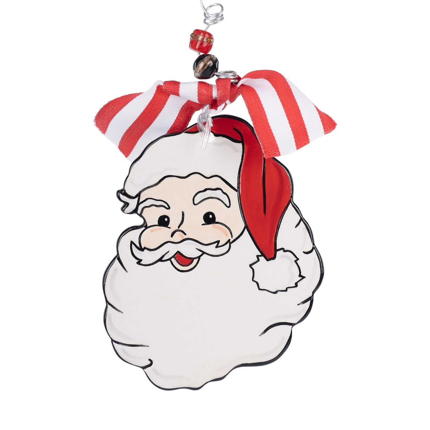 SANTA FLAT ORNAMENT