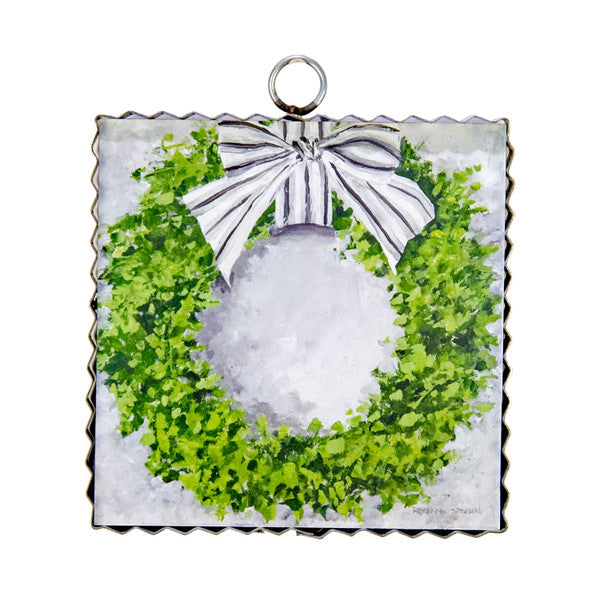Mini Boxwood Wreath Print