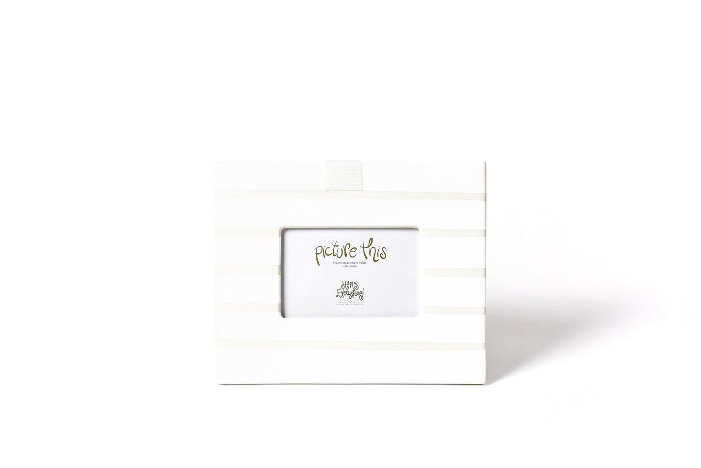 White Stripe Happy Everything Frame