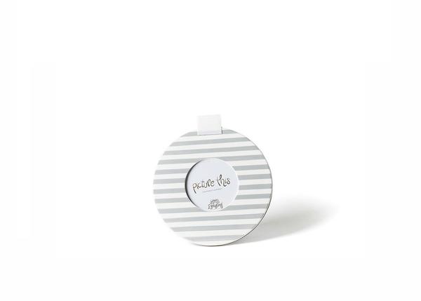 Happy Everything Medium Stripe Mini Round Frame