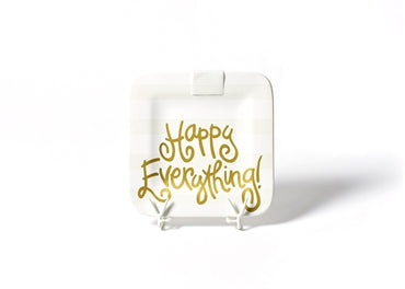 WHITE STRIPE HAPPY EVERYTHING MINI PLATTER