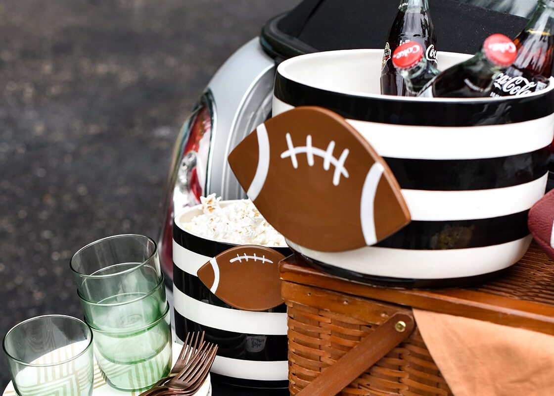 Black Stripe Happy Everything Mini Bowl