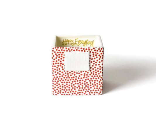 Red Small Dot Small Nesting Cube