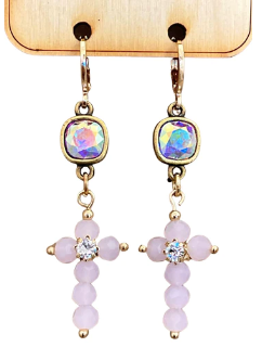 Dainty Cross Earrings