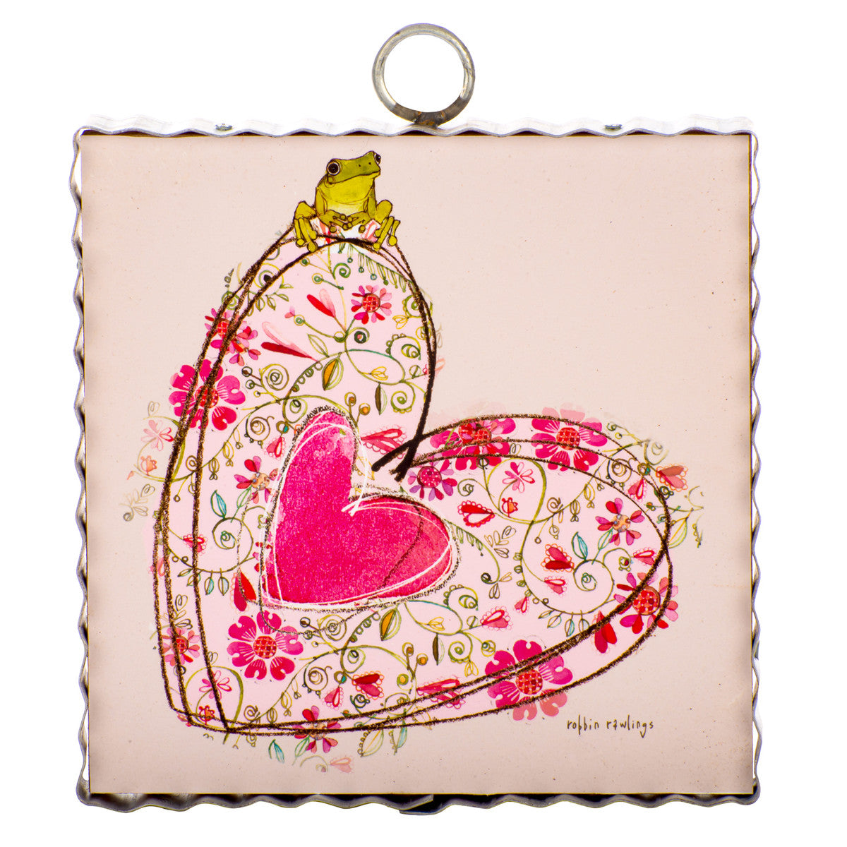 Mini Floral Heart Print