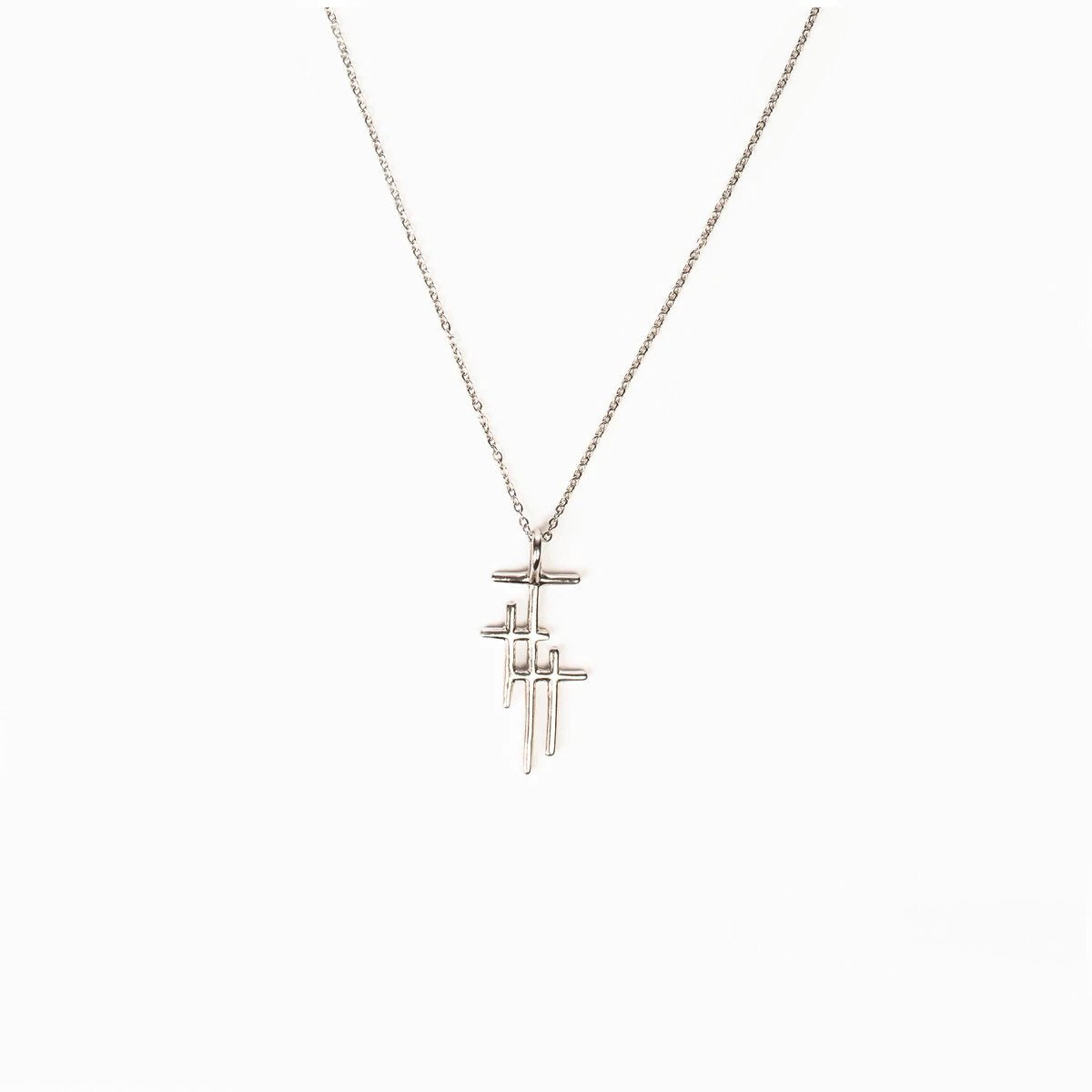 MSMH - Faithful Light Three Cross Necklace