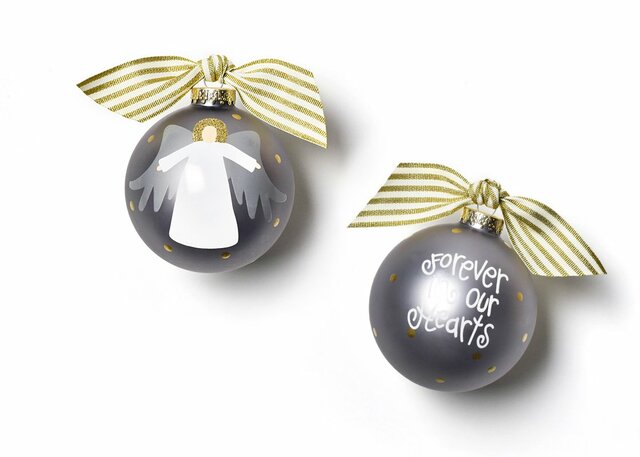 Forever In Our Hearts Angel Glass Ornament