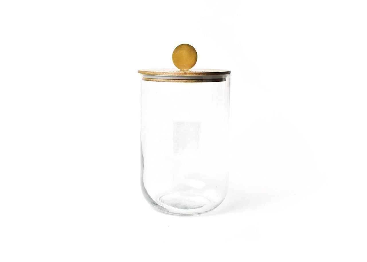 Mini Wooden Lid Glass Jar