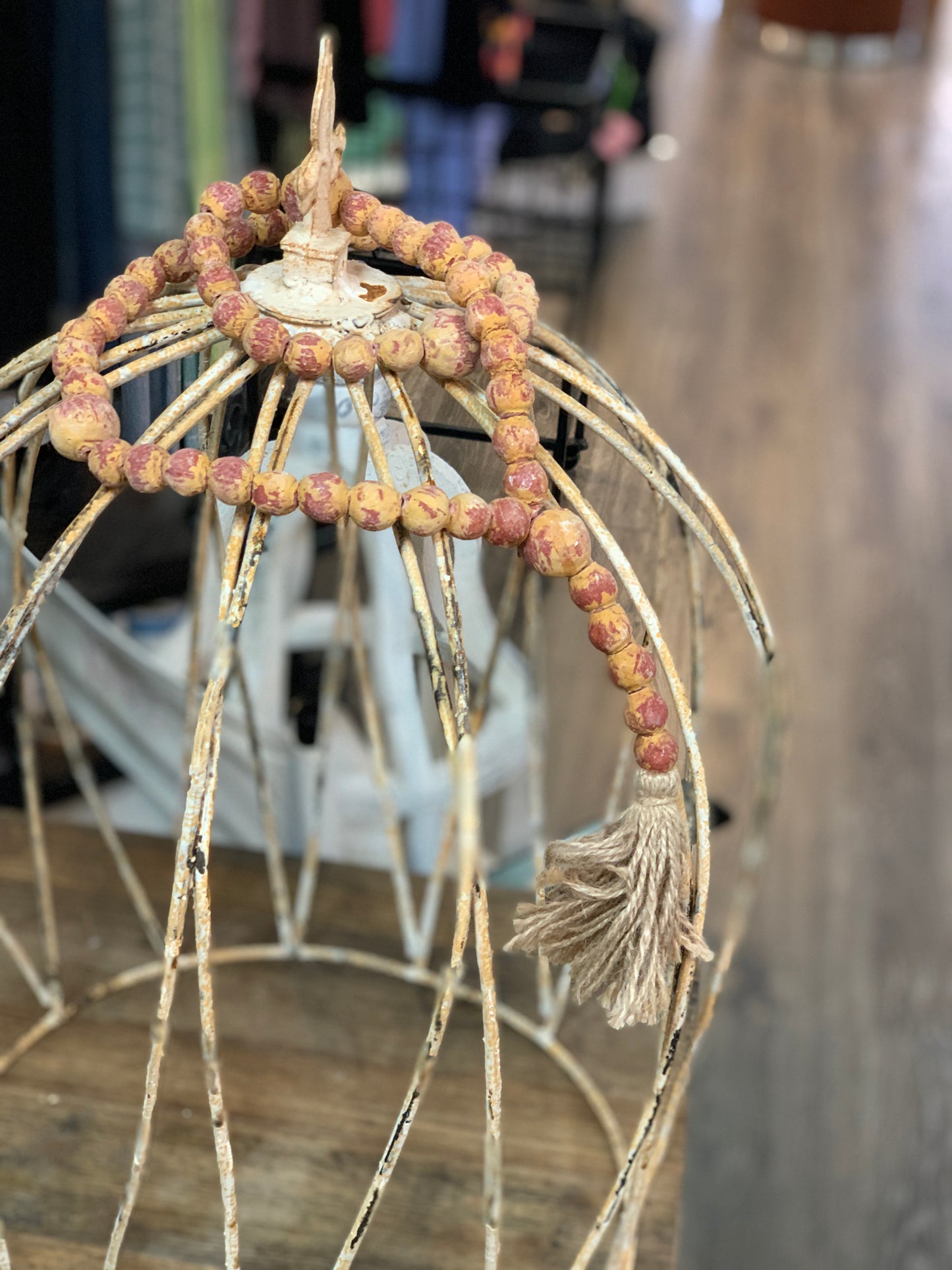 Wooden Beads - Rust color