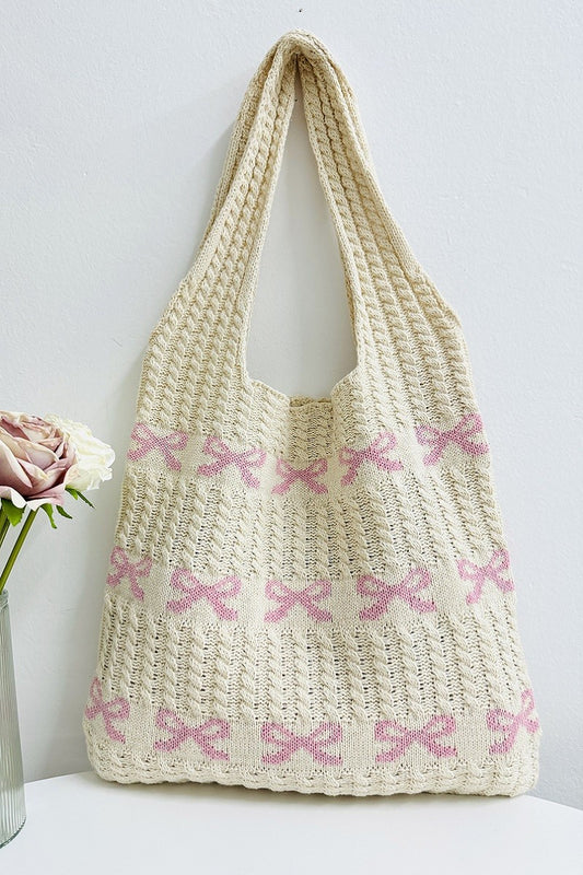 Bow Knitted Purse