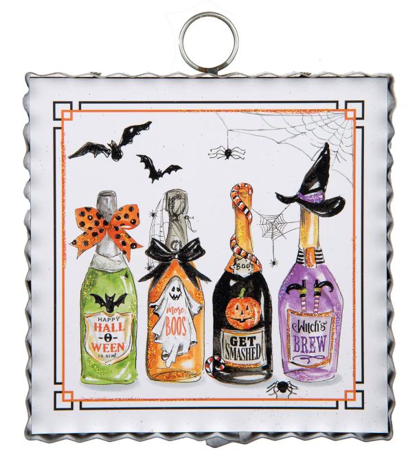 Mini Spooky Wine Print