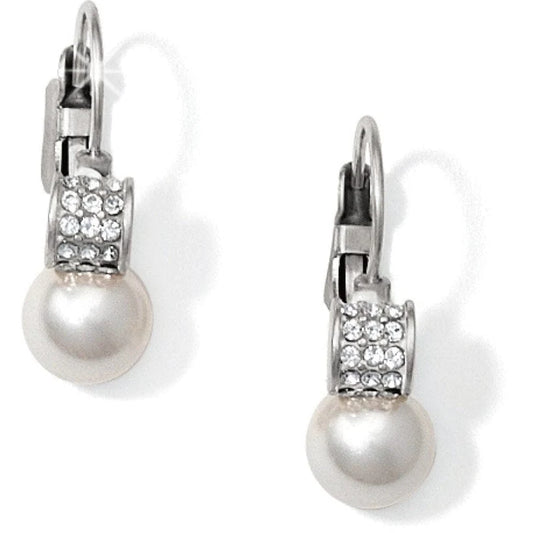 Meridian Petite Pearl Leverback Earrings