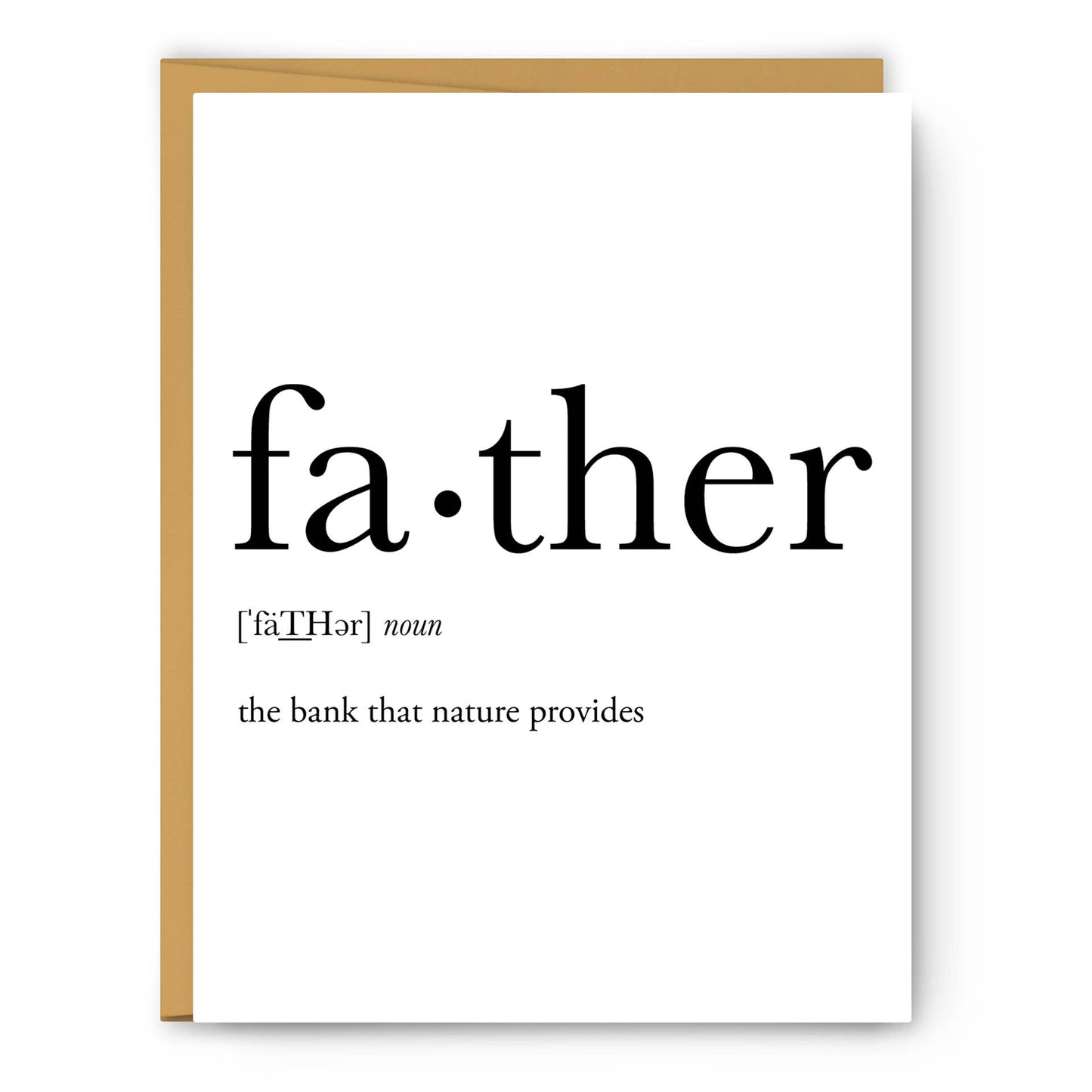 Father Definition - Father's Day Card
