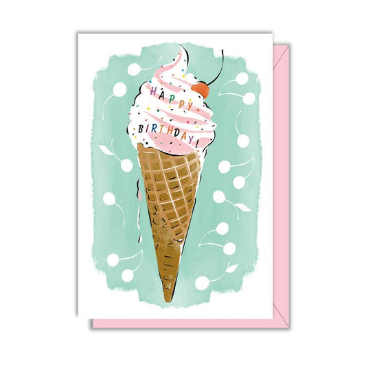 Driscoll Design - Birthday Cone Enclosure Card