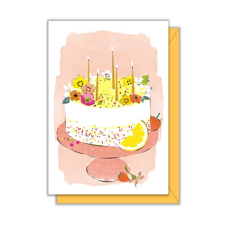 Driscoll Design - Lemon Cake Enclosure  Card