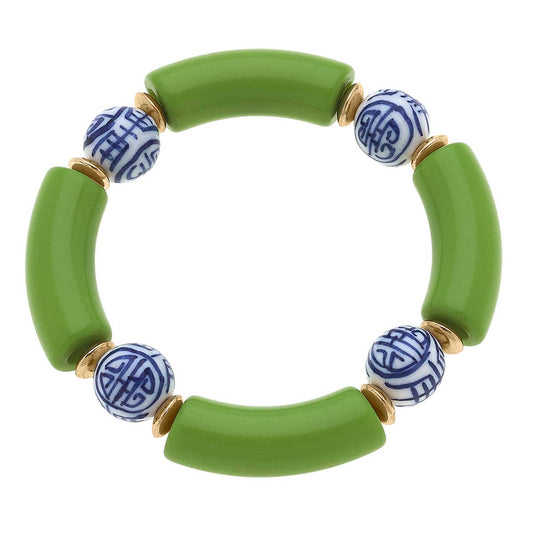 Lelani Chinoiserie Resin Stretch Bracelet