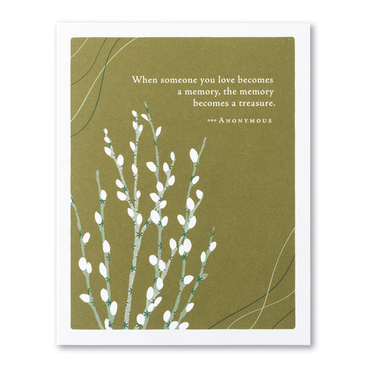 Sympathy Card - when someone you love