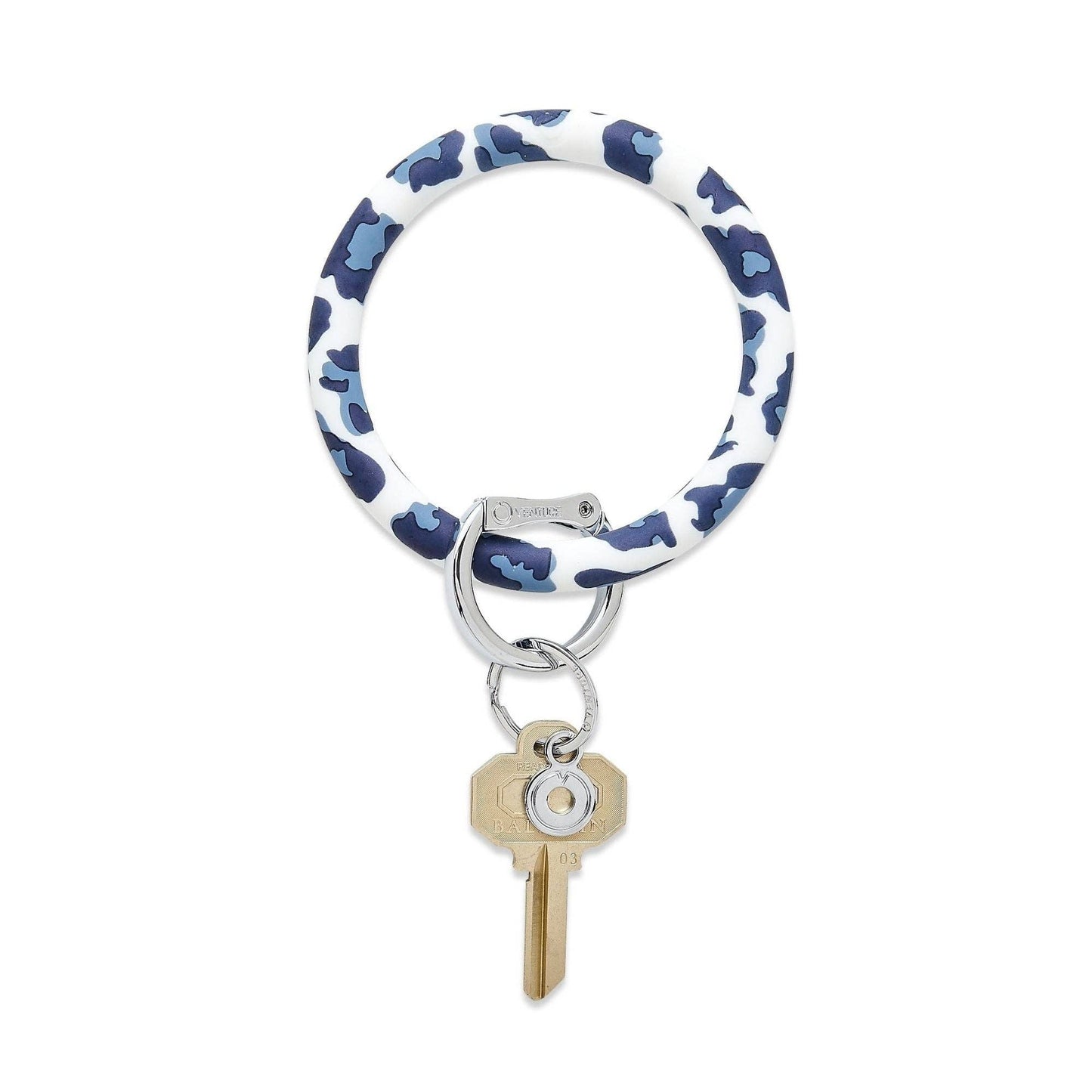 Oventure - Silicone Big O® Key Ring - Navy Leopard