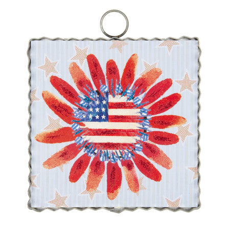 Mini flag Flag Flower Print