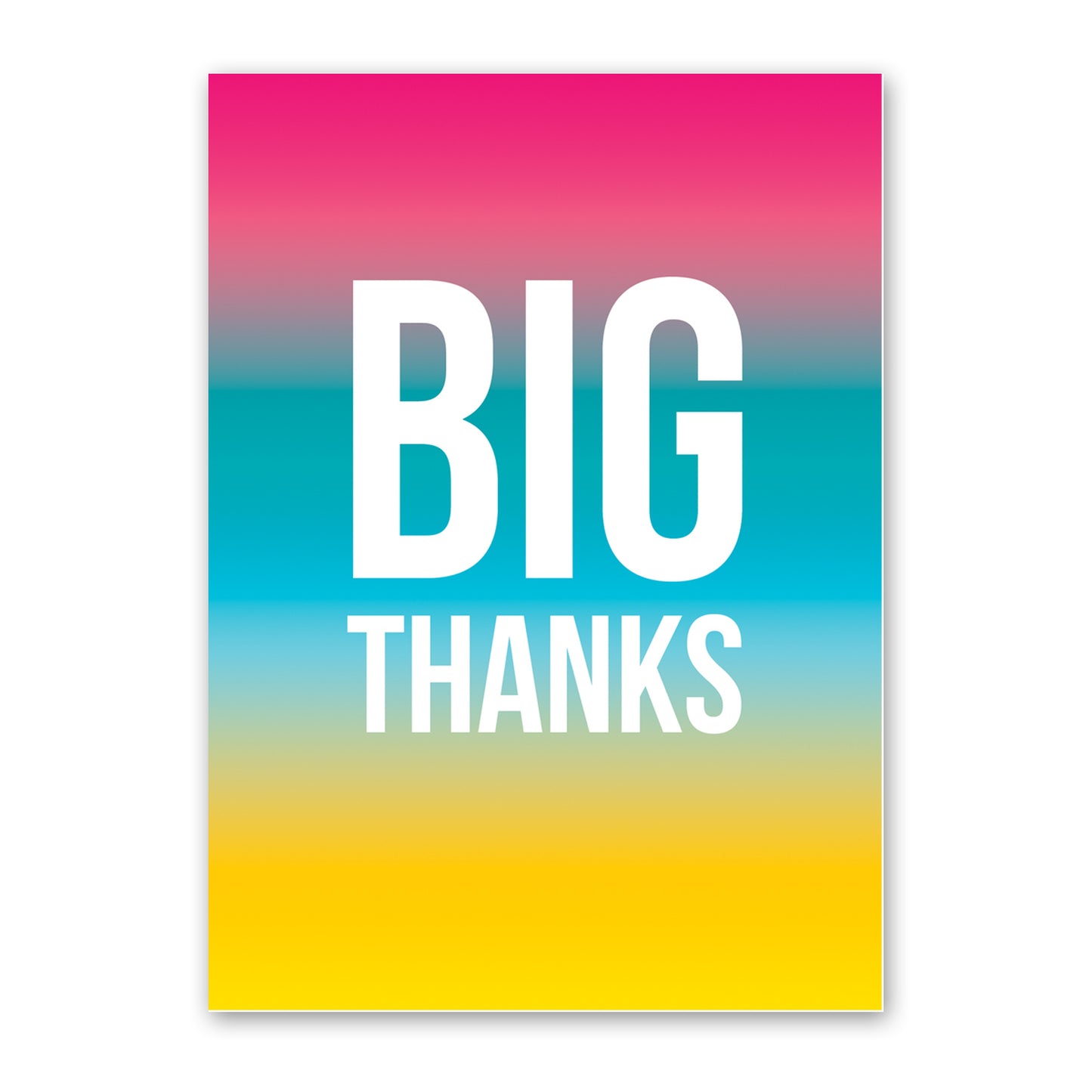 Thank You Card - Big Thanks