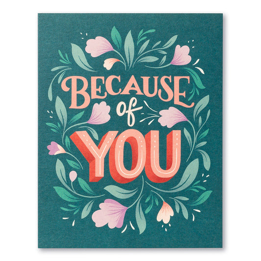 Thank You Card - Because of You