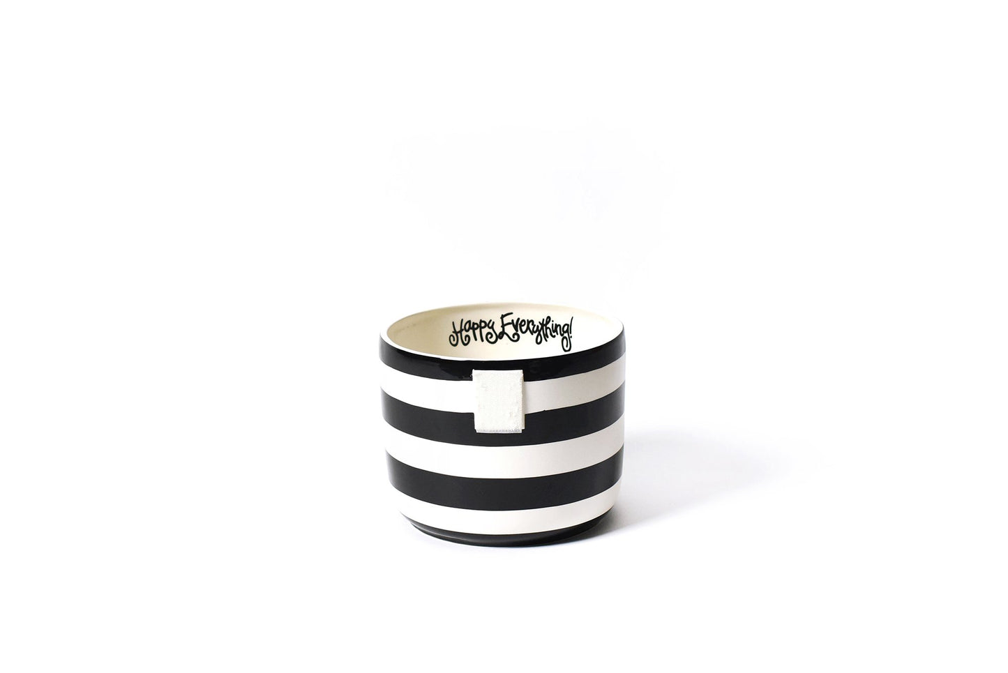 Black Stripe Happy Everything Mini Bowl