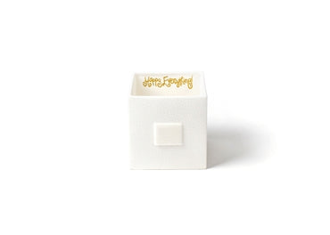 White Small Dot Nesting Cube - Medium