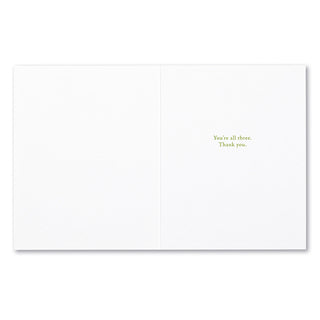 Thank You Card - Three things in human life..