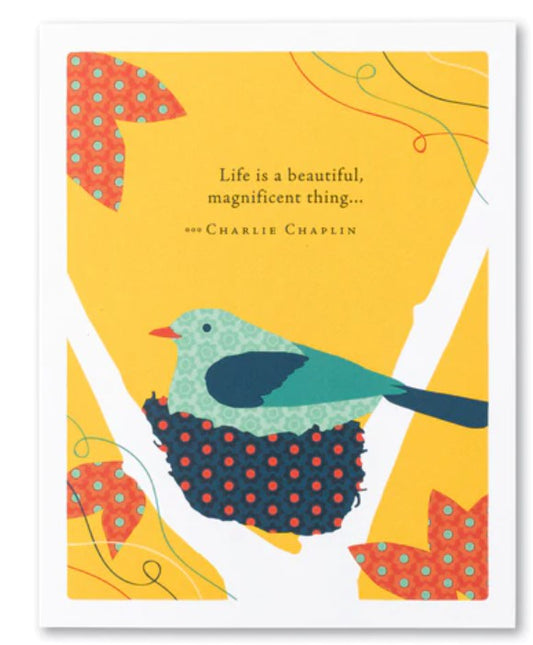 Baby Shower Card - Life is a beautiful