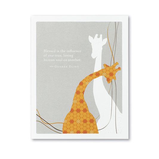 Friendship Card - Blessed influence of one