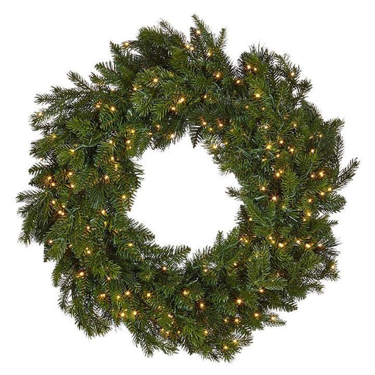 Lighted Christmas Wreath